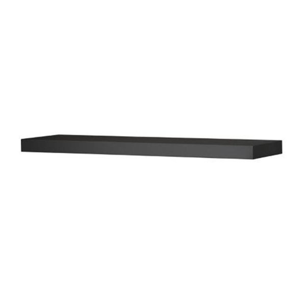 Amore Designs Amore Designs GRD1048BK Wood Shelving Grande Black Straight Shelf; 48 in. GRD1048BK